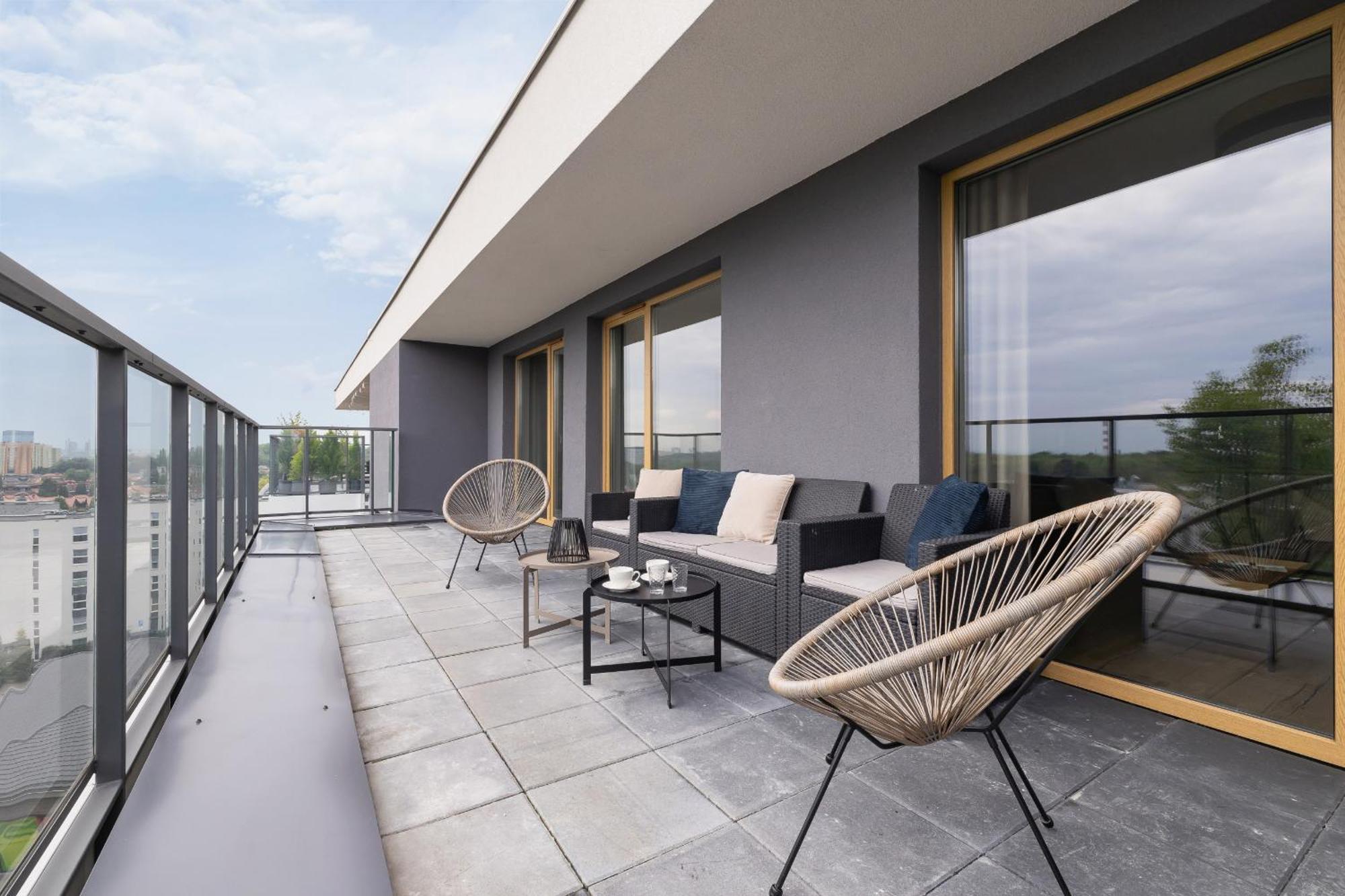 Stylowy Apartament Z Dwiema Sypialniami Balkonem I Parkingiem By Noclegi Renters Катовіце Екстер'єр фото